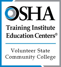 OSHA logo showing that Vol СƵ is an official training center