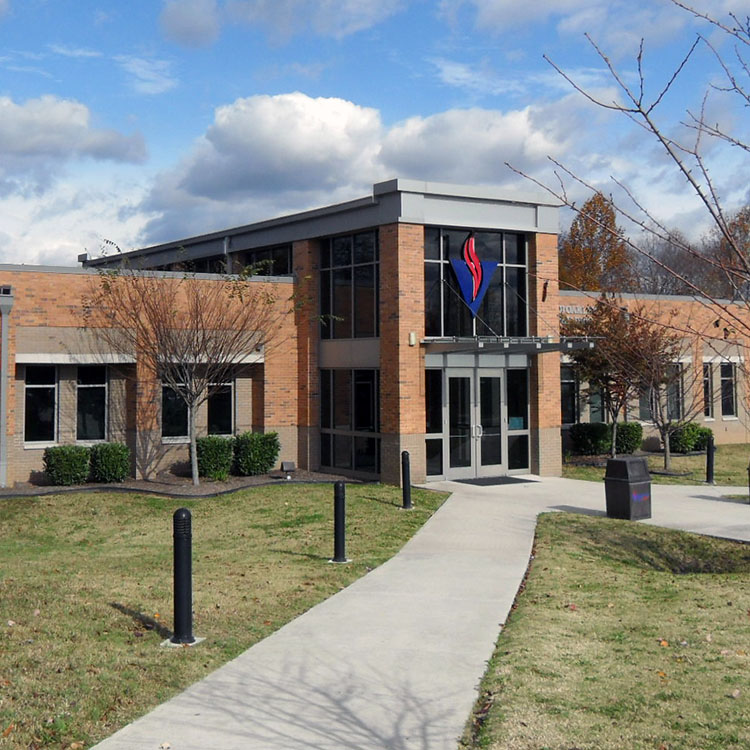 Image of the main building on the Livingston Campus