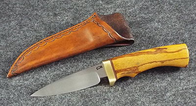 Jay Replogle art: wood handle knife